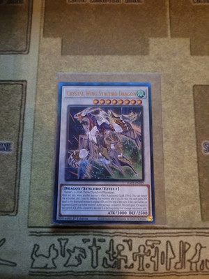 YUGIOH CRYSTAL WING SYNCHRO DRAGON RA02-EN029 ULTIMATE RARE 1ST ED NM-image