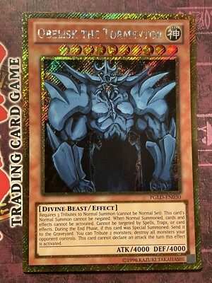 Obelisk The Tormentor - PGLD-EN030 - Gold Secret Rare - Unlimited Edition - VLP-image