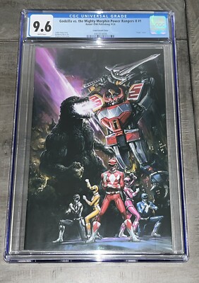 GODZILLA VS MIGHTY MORPHIN POWER RANGERS #1 CRAIN CGC SS 9.6 LE 300-image