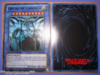 YU GI OH! OBELISK THE TORMENTOR ULTRA RARE AUTHENTIC NEW LC01-EN001-image
