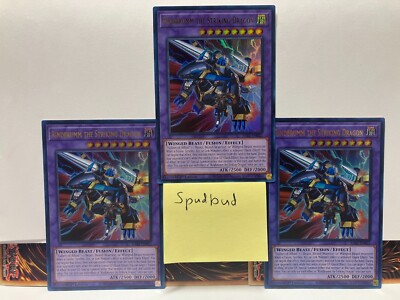 x3 Rindbrumm The Striking Dragon Ultra Rare 3x RA02-EN025 (Near Mint 1st Ed)-image