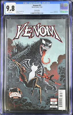 Venom # 37 (CGC 9.8, Marvel 2024) Godzilla Variant Dave Watcher-image