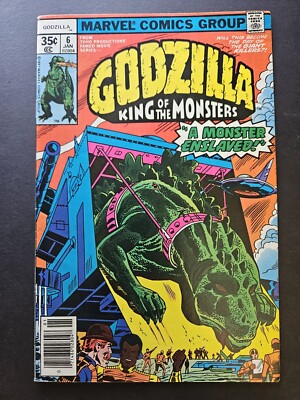 Godzilla (1977 Marvel) #6 Jan 1978 A Monster Enslaved Very Good VG Doug Moench-image