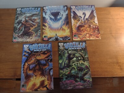 GODZILLA RULERS OF EARTH # 10 13 16 17 & 20 RI VARIANT COVERS IDW COMICS NM 2014-image