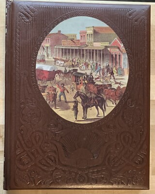 THE TOWNSMEN Time Life Books THE OLD WEST Vintage Faux Leather Hardcover 1981-image