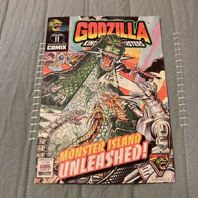 godzilla monster island unleashed trendmasters comic b/w 1994 doom rare kaiju-image