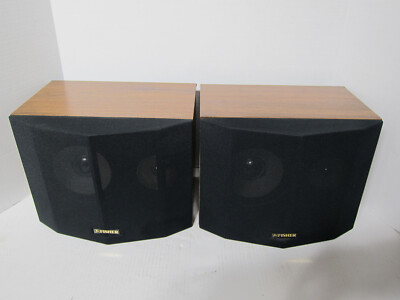 FISHER WS-460B Bookshelf Speakers With a Set of 60” 14 AWG Copper Speaker Cables-image