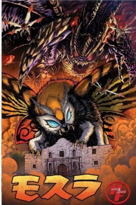 Mothra Queen of the Monsters #2 H&F Exclusive Matt Frank Cover / San Antonio TX-image