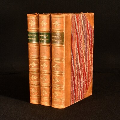 1874 3Vols The Greville Memoirs King George IV King William IV First Ed Mudie-image