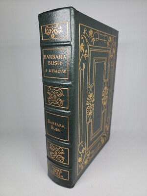 SIGNED Easton Press Barbara Bush: A Memoir ~ First Edition NEAR MINT Condition-image
