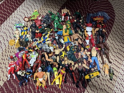 Huge Lot Of Action Figures 90s 00s (65+) Marvel WWF TMNT Avatar LOTR Godzilla-image
