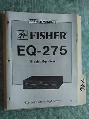 Fisher EQ-275 service manual original repair book stereo graphic equalizer eq-image