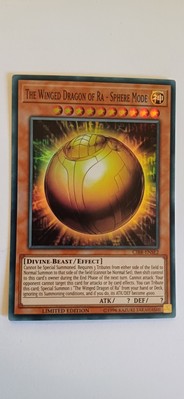 Yugioh The Winged Dragon of Ra - Sphere Mode CIBR-ENSE2 Super Rare Limited Ed LP-image