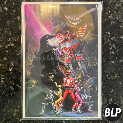 GODZILLA VS MIGHTY MORPHIN POWER RANGERS #1 CLAYTON CRAIN VIRGIN LTD 300 IN HAND-image