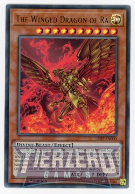 Yugioh The Winged Dragon of Ra  LED7-EN000 Ultra Rare 1st Edition NM/LP-image