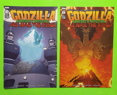GODZILLA MONSTERS & PROTECTORS ALL HAIL THE KING # 1 & 2 A Lot IDW Comics 2022-image