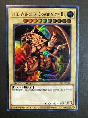 Yugioh 25th Anniversersary LC01-EN003 The Winged Dragon of Ra - Pack Fresh!-image