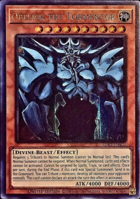 Yugioh! - Obelisk the Tormentor  LDK2-ENS02 - Ultra Rare - UNLimited Ed. - NM/M-image