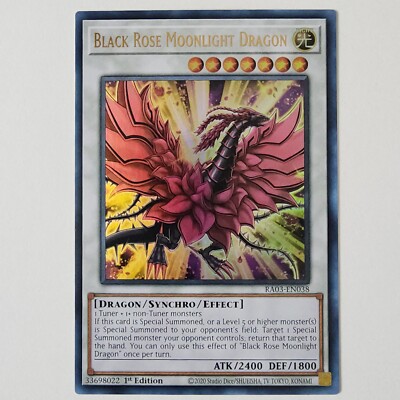 Black Rose Moonlight Dragon - RA03-EN015 - NM - Ultra Rare - 1st ed - Yugioh-image