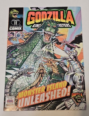 Godzilla: Monster Island Unleashed Mini Comic - Trendmasters Comix b/w 1994 VG-image