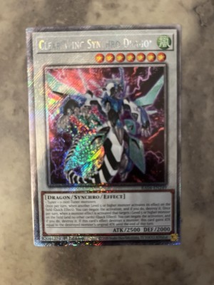 Yugioh! TCG - Clear Wing Synchro Dragon - Platinum Secret Rare - RA04-EN249-image