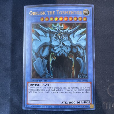 Yugioh Obelisk The Tormentor LCO1-EN001 Ultra RARE Limited Edition-image