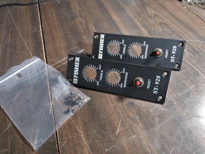 Nice Used Set of Fisher ST-920 Reset Panels & Matching Screws-image