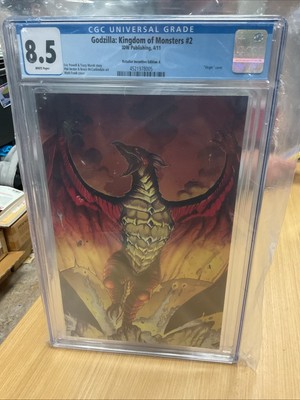 Godzilla Kingdom of Monsters #2 Retailer Incentive Virgin Variant IDW CGC 8.5-image