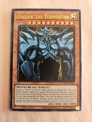 OBELISK THE TORMENTOR-1ST EDITION ULTRA RARE-EGO1-EN001-image