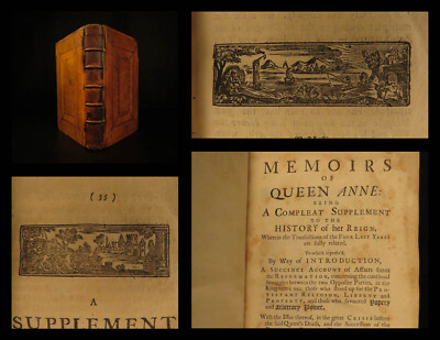 1729 1ed Memoirs of Queen Anne of England Abel Boyer Parliament Politics Wars  -image