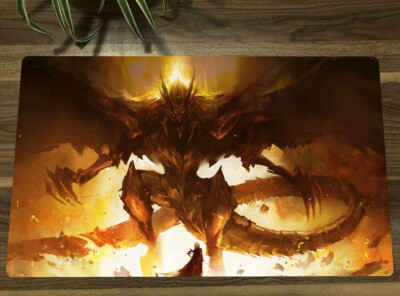 YGO The Winged Dragon Of Ra Playmat CCG TCG Trading Card Game Mat Free Bag-image