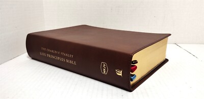 The NKJV Charles F. Stanley Life Principles Bible Second Edition Genuine Leather-image