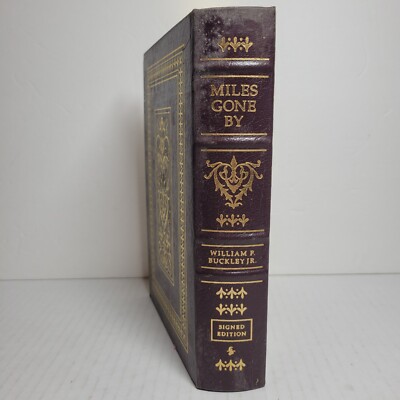 SIGNED Miles Gone By by William F. Buckley Jr.  Easton Press READ CONDITION-image