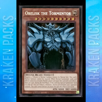 YUGIOH Obelisk the Tormentor SBC2-ENB01 1ST EDITION Near Mint-image
