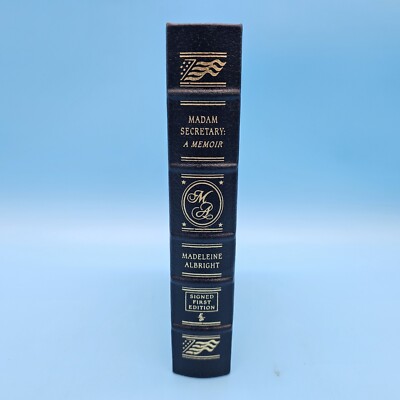 Madam Secretary A Memoir by Madeleine Albright SIGNED FIRST EDITION Easton Press-image