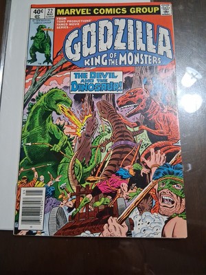 Godzilla #22 Devil Dinosaur Marvel Comics 1979 FN Condition Newsstand -image