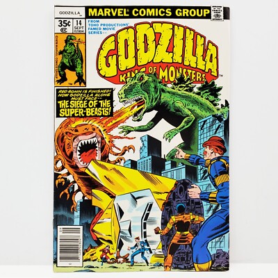 Godzilla #14 Comic Book 1978 Marvel Toho Mega Monsters Part III Super Beasts-image