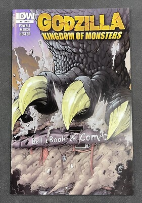 Godzilla Kingdom of Monsters #1 IDW Exclusive RE Bell Book Comic Jamie Snell-image