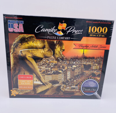 Camike Press Flagship Artists Puzzle 1000 Pieces Paris Monster Godzilla Type-image