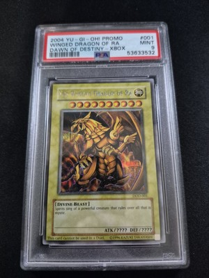 Yu-Gi-Oh 2004 Winged Dragon of Ra DOD-001 Dawn of Destiny Xbox Promo PSA 9-image