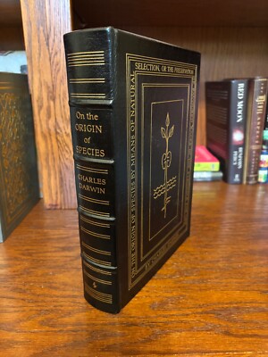 On the Origin of Species.  Charles Darwin. Easton Press 1976  Full Leather.-image