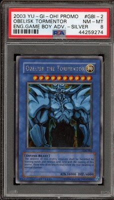 Yu-Gi-Oh! Obelisk The Tormentor Game Boy Advance Secret Rare Promo GBI-002 PSA 8-image