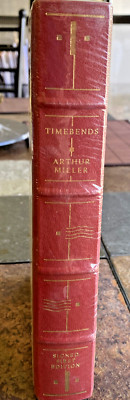 Timebends by Arthur Miller, Sealed, Signed, Franklin Library 1st Edition Leather-image