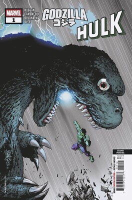 GODZILLA VS. HULK #1 - 2ND PRINT GIUSEPPE CAMUNCOLI VARIANT, NM (2025) Marvel-image