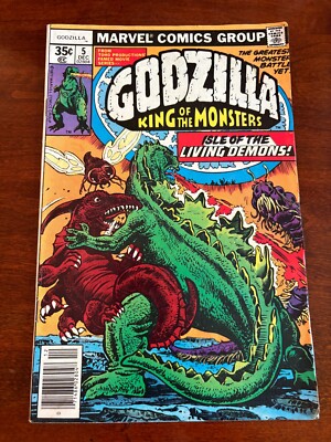 Godzilla King Of The Monsters # 5 VF Marvel Comic Book Dinosaur 10 J300-image