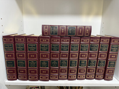 Easton Press   WINSTON S. CHURCHILL Biography by Martin Gilbert 12 Vols-image