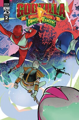 GODZILLA VS MMPR II #2 RIVAS COVER IDW COMICS 2024 POWER RANGERS-image