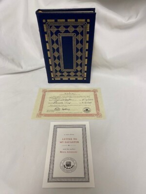 Easton Press - Signed 1st edition - LETTER TO MY DAUGHTER by Maya Angelou-image