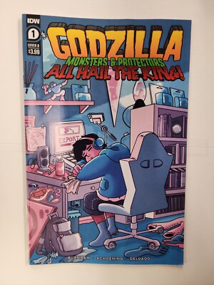 Godzilla Monsters and Protectors All Hail the King #1 variant NM Gem Wow. J4-image