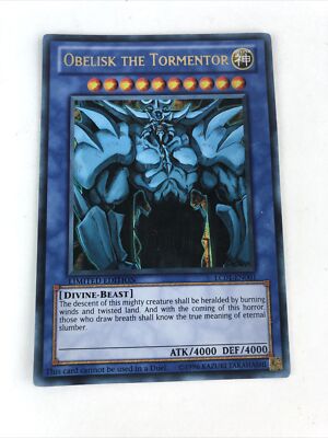Yugioh Obelisk The Tormentor LC01-EN001 ULTRA RARE Limited Edition LP-image